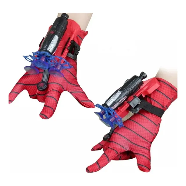 Luvas Homem-aranha Com Lançador 2pcs