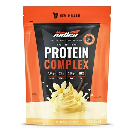 Suplemento En Pó New Millen Premium Proteínas De Protein Complex Sabor Baunilha X 1.8kg