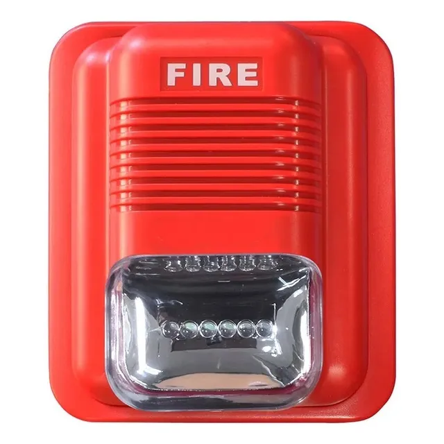 Sirena Flasher Sf-340 12v 90db Alarma Incendio