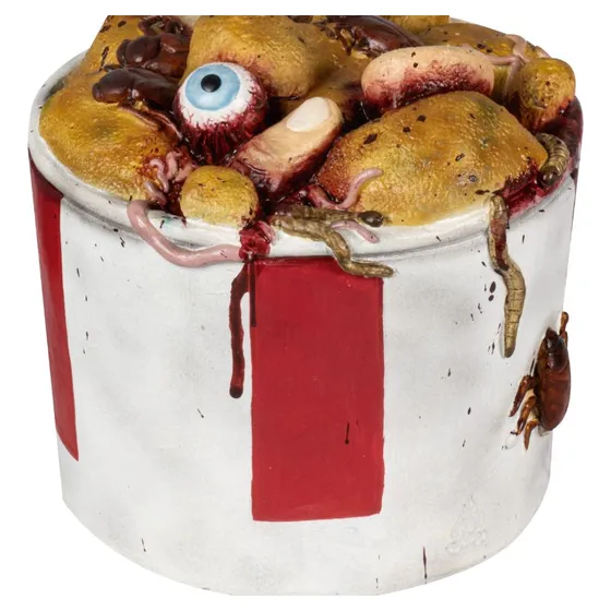 Decorativo Comida Kfc Pollo Sangrienta Nasty Props Halloween Color Rojo