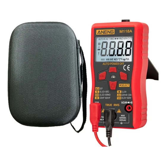 Multimetro Tester Aneng M118a Capacitancia Continuidad Ncv