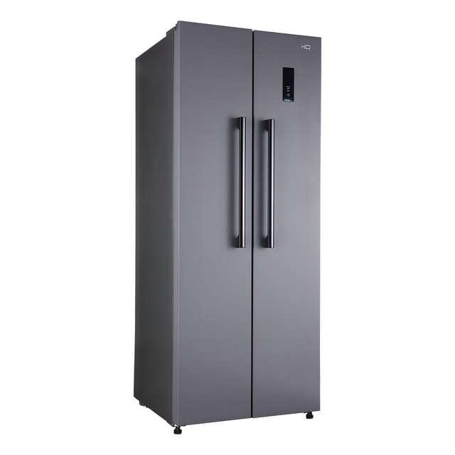 Geladeira Refrigerador Hq Frost Free Side By Side 460 Litros Cinza Hq-460sbsff 127v