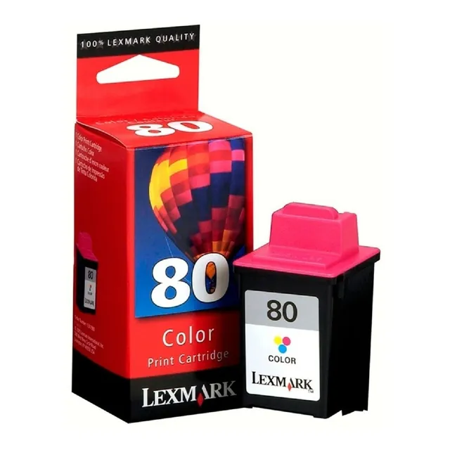 Cartucho Lexmark 80 Color 12a1980 Optra 40 45 Z11 Original