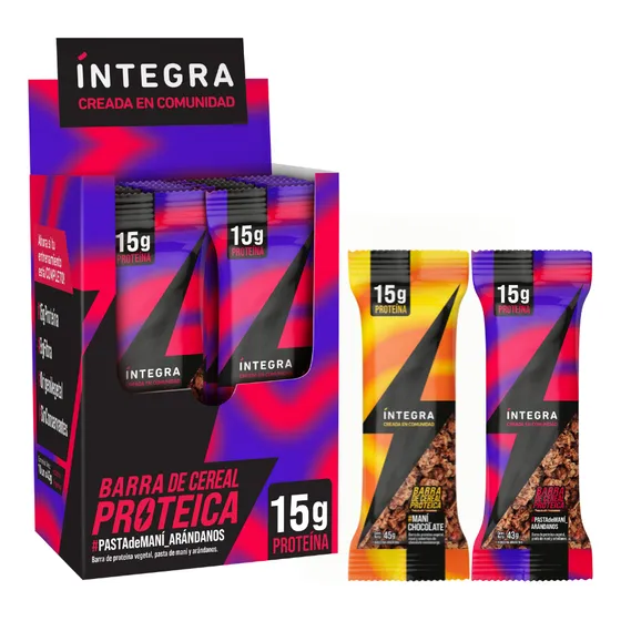 Caja X 10 Barras Proteicas Integra Sabores Variados