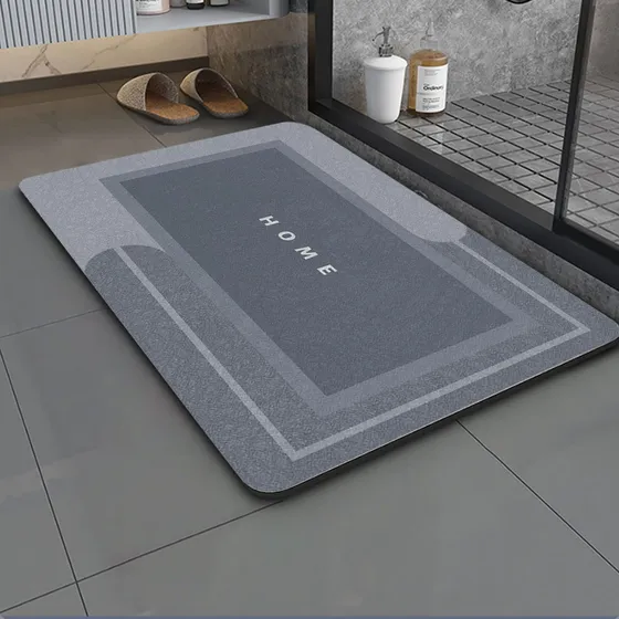 Tapete Baño Super Absorbente Secado Rapido Goma Facil Para