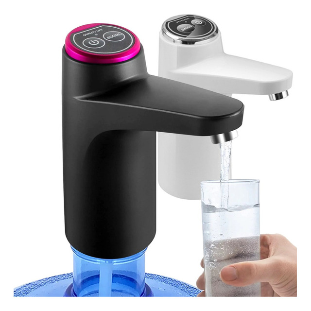 Bomba Para Galão De Água Recarregável Bivolt Usb Elétrica Cor Preto Bomba Para Galão De Água Recarregável Bivolt Usb Elétrica Cor Preto