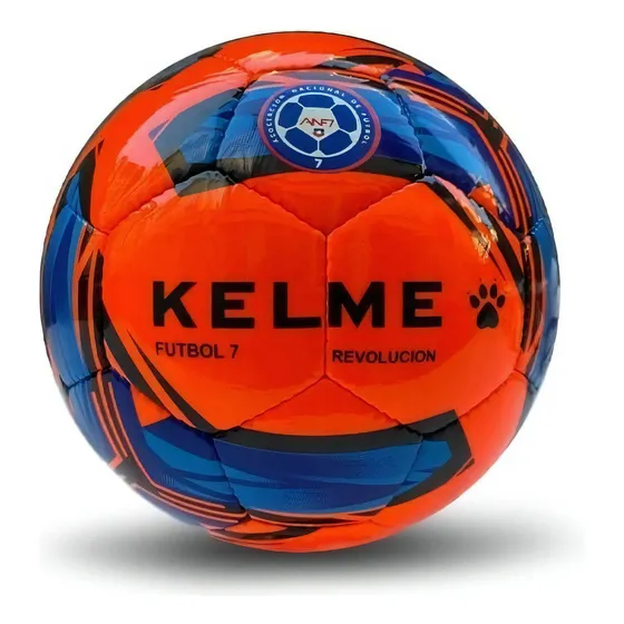 Balón Futbol 7 Revolucion Logo Anf7 N°5 Kelme Color Naranja