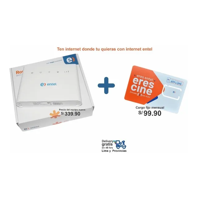 Modem Huawei B310 + Internet Inalambrico Entel Envío Gratis