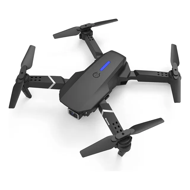 Mini Dron E88 Pro Con Control Remoto Con Cámara Dual 4k Color Negro