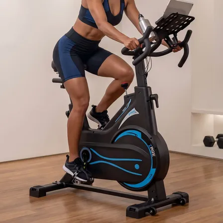 Zrse Bicicleta Ergométrica Magnética Até 160kg Profissional Azul-celeste 1.5v