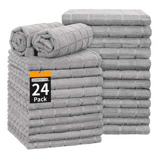 Toallas De Mano Microfibra 24 Piezas 63 X 38 Cm Grises Toallas De Mano Microfibra 24 Piezas 63 X 38 Cm Grises