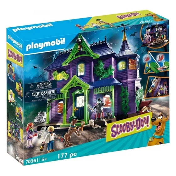 Playmobil Scooby Doo Mansión Embrujada Y Amigos 70361 Intek