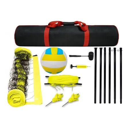 Set Malla De Voleyball 32 Pies - Parantes + Pelota + Bolso