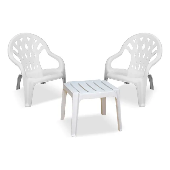 Juego 2 Sillon Reposero Monaco + Mesa Barcelona Colombraro