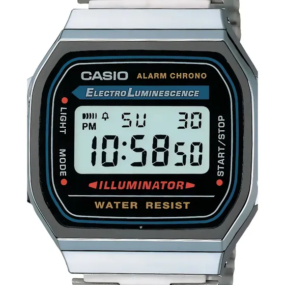 Reloj Casio Caballero Color Plateado A168wa-1vt - S023