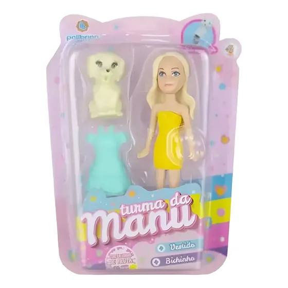 Bonequinha Turma Da Manu Com Acessórios Tipo Polly Lol