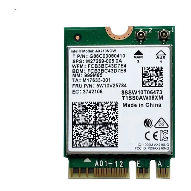 Modulo Wifi Intel 6 Ax210 M.2 Bluetooth