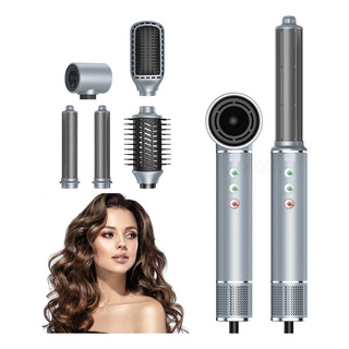 Cepillo Secador De Pelo Multimoldeador De Aire Cliente 5en1 Plata Cepillo Secador De Pelo Multimoldeador De Aire Cliente 5en1 Plata