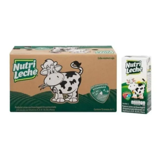 Caja Nutrileche Con 12 Piezas De 1 Lt C/u