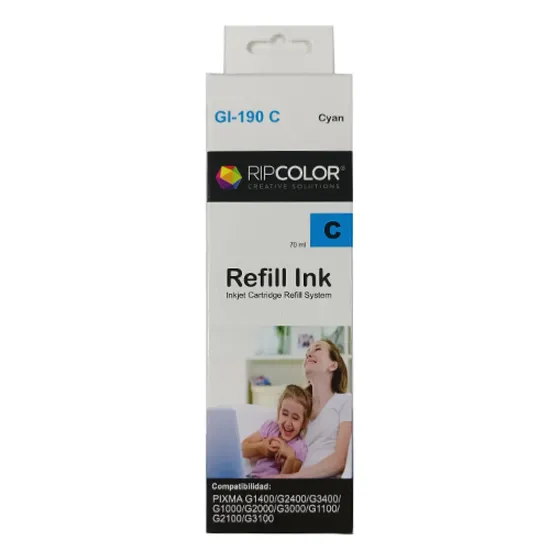 Tinta Ripcolor Compatible Canon Cian Gi-190c