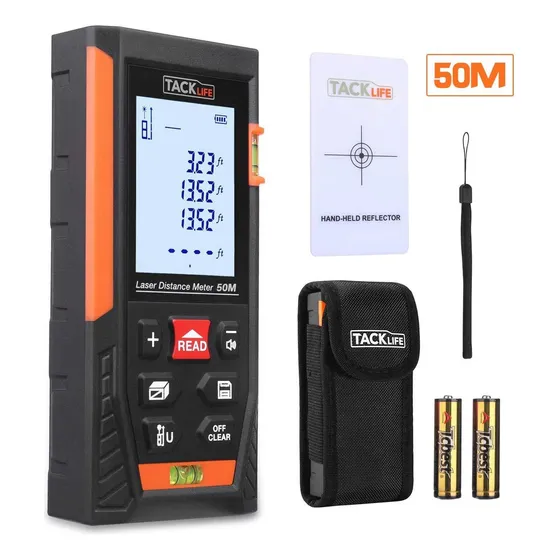 Medidor De Distancia Laser Metro Digital 50m Marca Tacklife