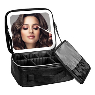 Bolsa De Maquillaje De Viaje Con Espejo Iluminado Por Bolsa De Maquillaje De Viaje Con Espejo Iluminado Por
