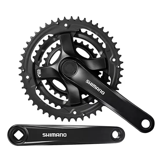 Plato Biela Shimano Tourney Triplato 48*38*28t Pedalier 