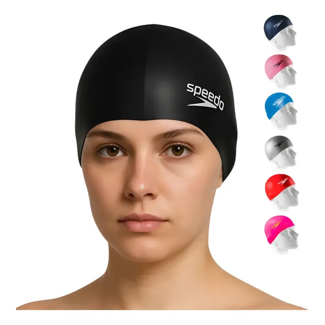 Touca De Natação Speedo Silicone Impermeável Original