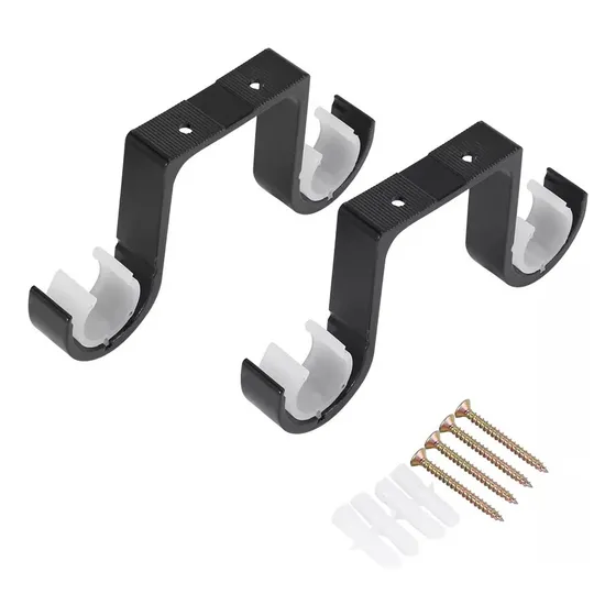 Yt 2 Unidades Soportes De Techo Dobles Para Cortinas