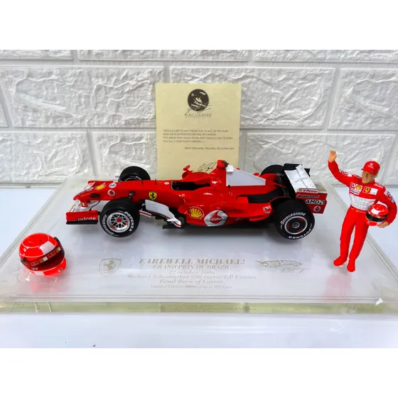 F1 Ferrari 248 Michael Schumacher 1:18 Sao Paulo Hot Wheels