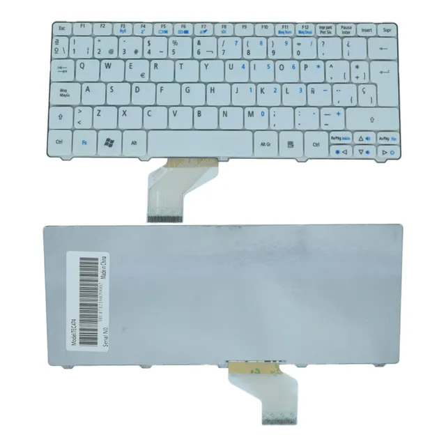 Teclado Acer One Aspire Blanco 532h D255 D270 521 D260 D257