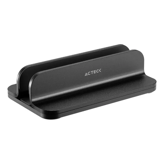 Base Soporte Vertical Para Laptop Acteck Bn430 Aluminio Color Gris oscuro