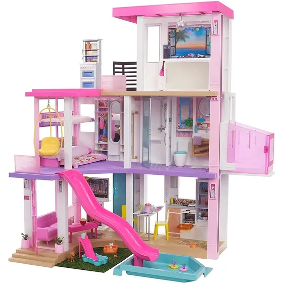 Barbie Mattel DreamHouse color rosa plástico 108cm x 102cm