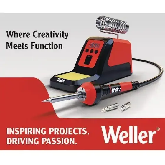 Cautin Para Soldar 70w Weller Punta Fina + Puntas Extras