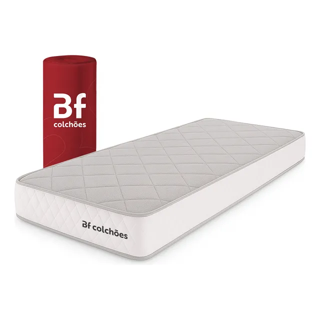 Colchão Solteiro Ortopédico De Espuma D33 A Vácuo 88x188cm Bf Colchões