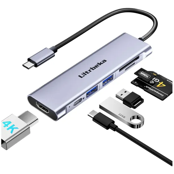 Adaptador Hub Usb C Hdmi 4k Para Macbook Pro / Macbook Air