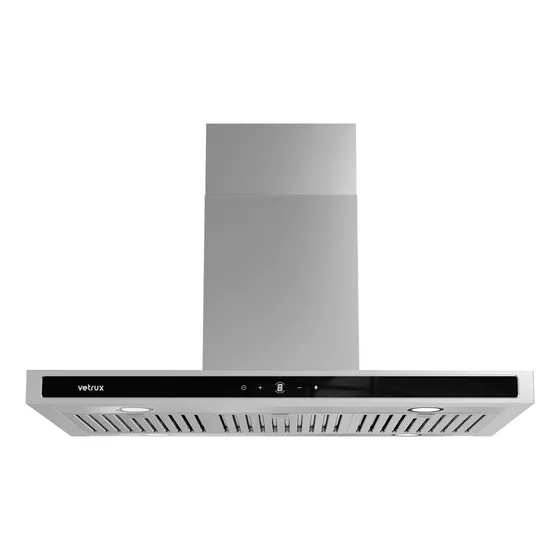 Campana Tetra Isla Touch 76cm Acero Vetrux