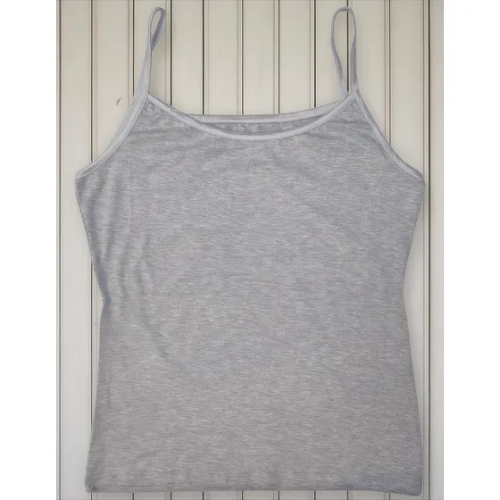 Musculosa Modal Con Cinta De Raso Reforzada Mujer Aleshandra