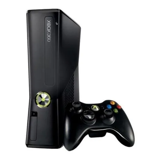 Microsoft Xbox 360 Slim 4gb Preto Bom - Excelente (Recondicionado)