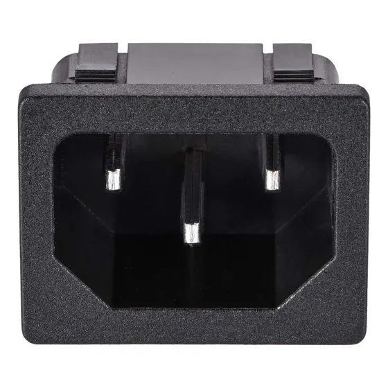 Adaptador De Enchufe Para Montaje En Panel C14 Ac 250 V 10 A
