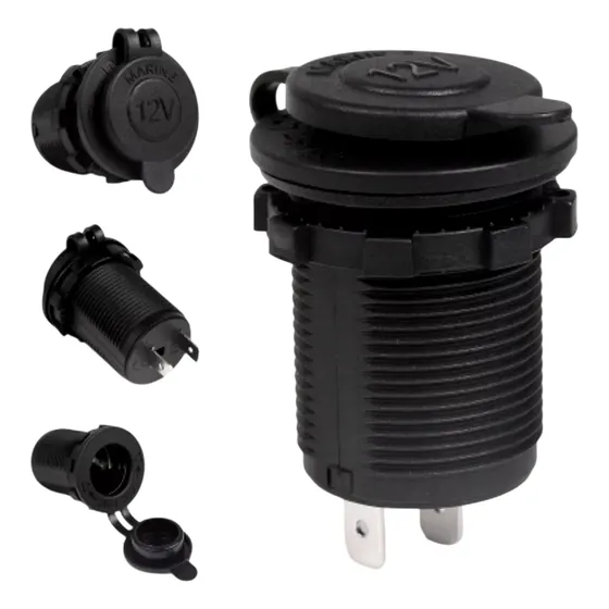Toma Embutir Encendedor Nautica Tapa Goma 12v 24v Auto 4x4