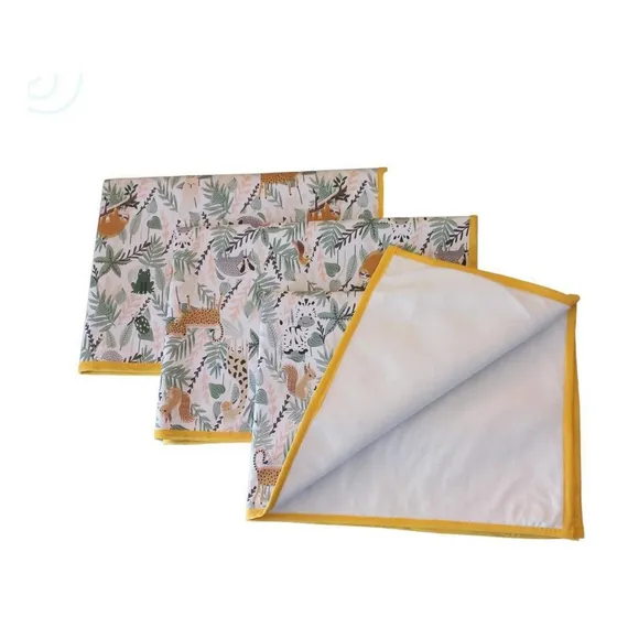 Kit 3 Tapetes Higiênicos Lavável Cães Pet 70x50 M