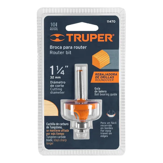 Fresa Para Madera Borde 1-1/4 Truper Cod: 2715405