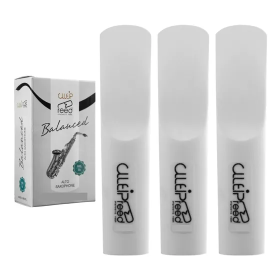 3 Palheta Clleip Reed Synthetic Fiber Sax Alto 3 Unidades