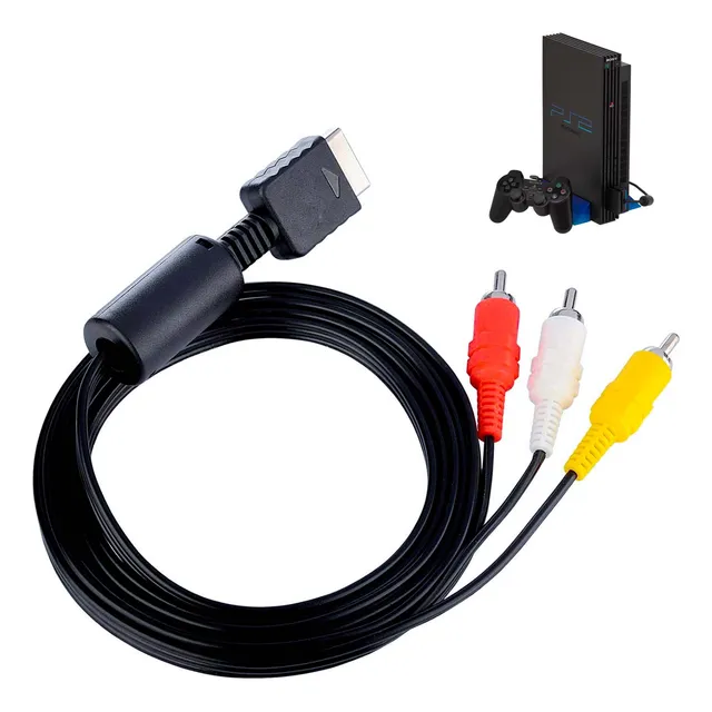 Cable De Audio Y Video Av Compatible: Ps1  Ps2  Ps3