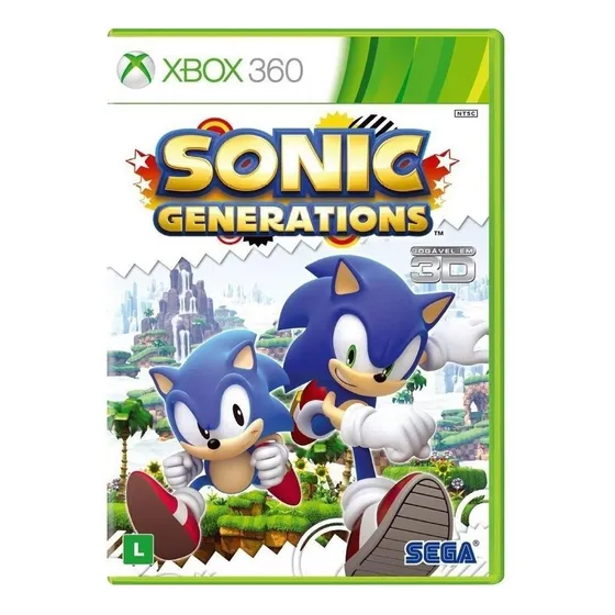 Sonic Generations Xbox 360 Jogo Infantil Xbox 360 Original