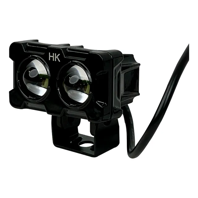 Faro Led Pequeño Para Moto Cuadrado Doble