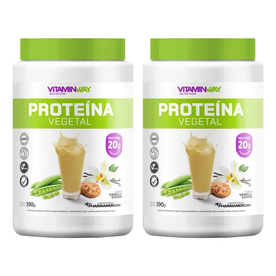 Vitamin Way X2 Proteína Vegetal Arveja Vainilla Cookie 390g