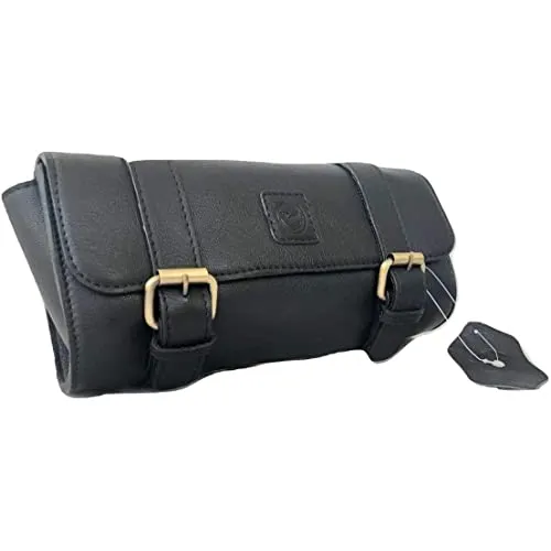 La Bolsa De Herramientas De La Motocicleta De Cuero C7vkw