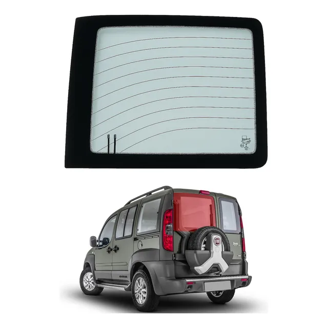 Vidro Traseiro Esquerdo Vigia Térmico Fiat Doblo 2001 A 2022
